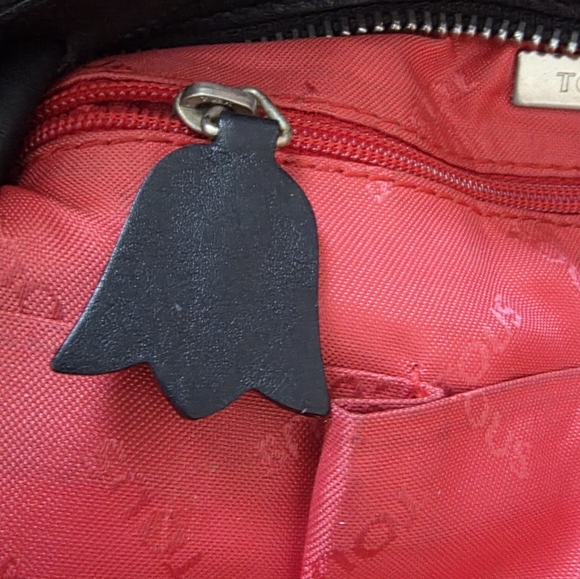 TOUS Vintage Minimalist Canvas Crossbody Bag, Teddy Bear Bag Charm - Picture 7 of 16